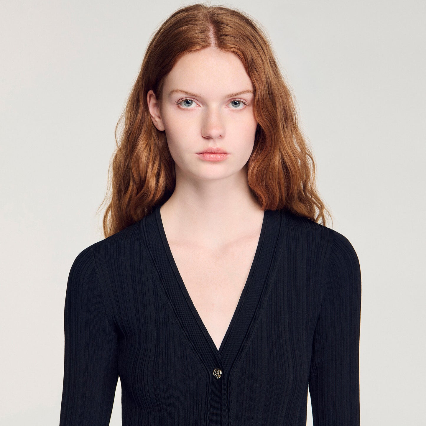 Narya Knit Maxi Dress With Ruffle Black