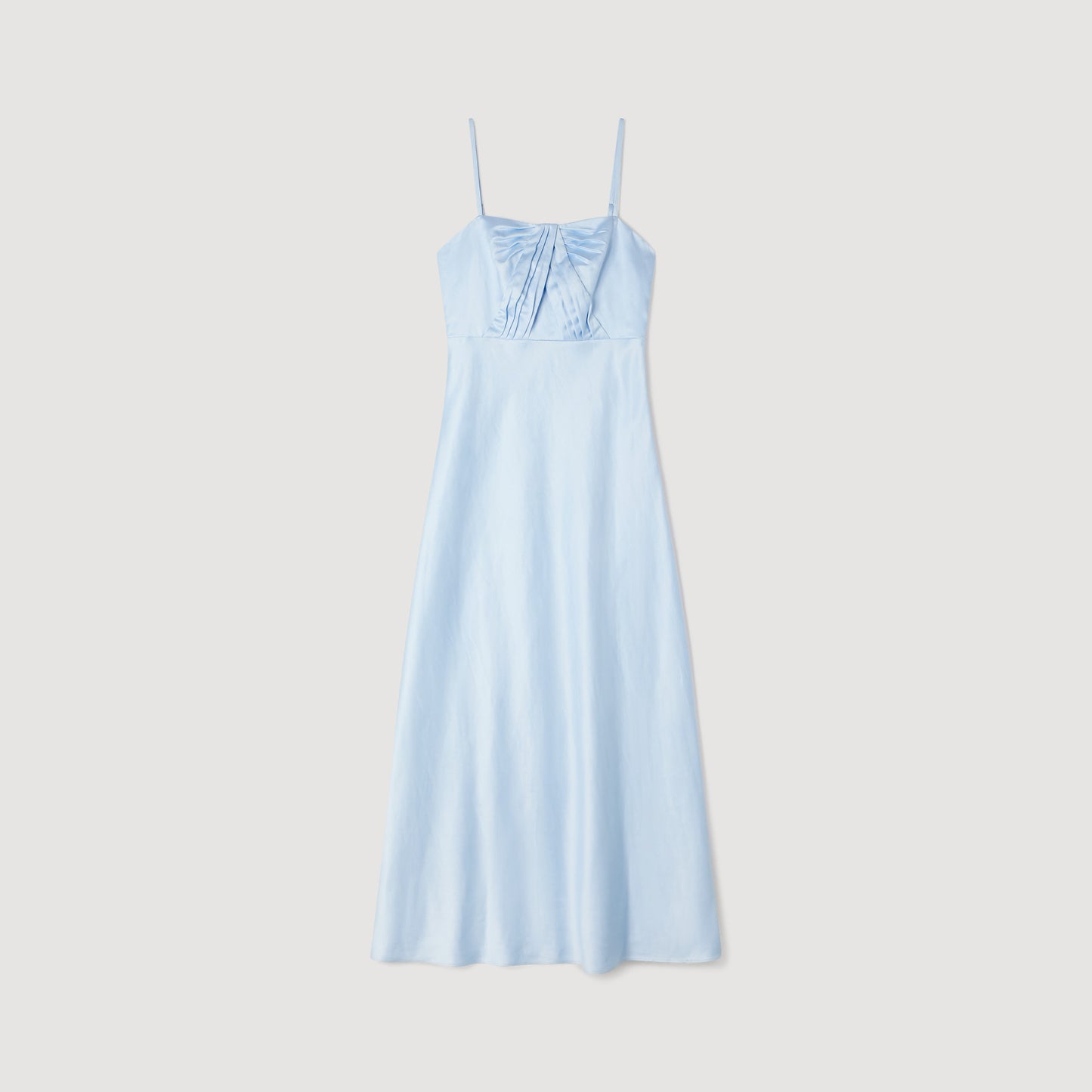 Cinderella Satin-Effect Maxi Dress Blue Sky