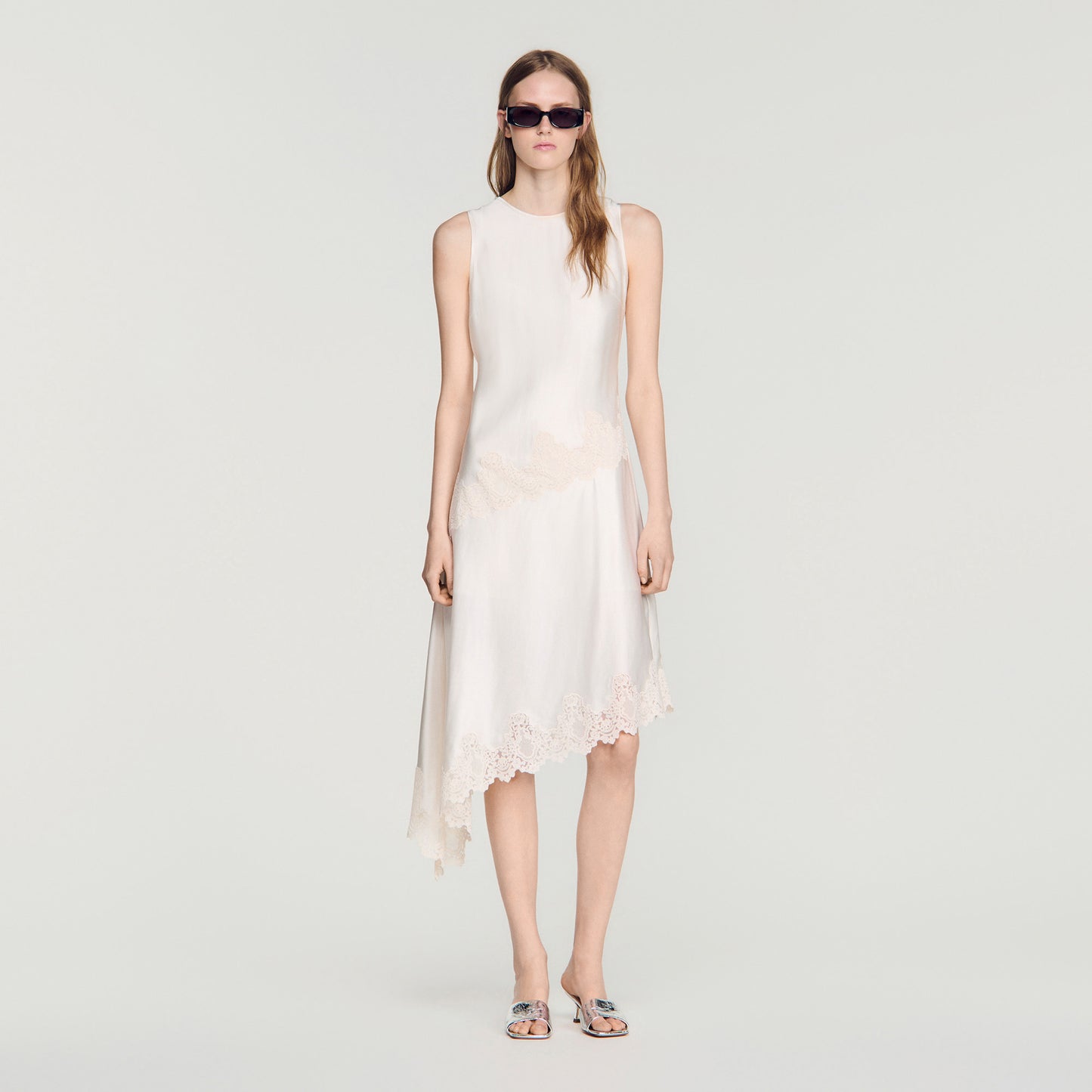 Alva Silhouette Dress Ecru