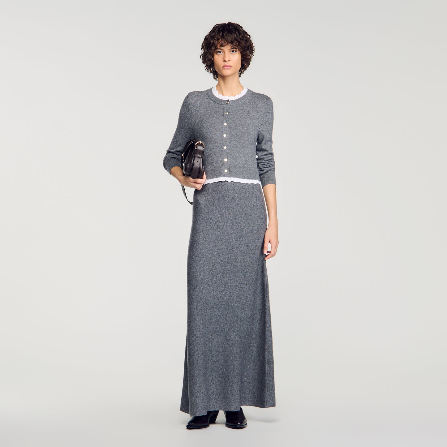 Henrietta 2-in-1 maxi dress Grey