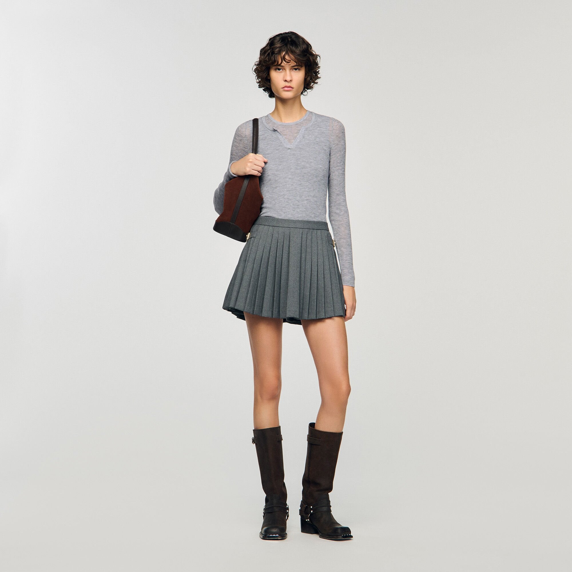 Jocker Pleated Skort Grey