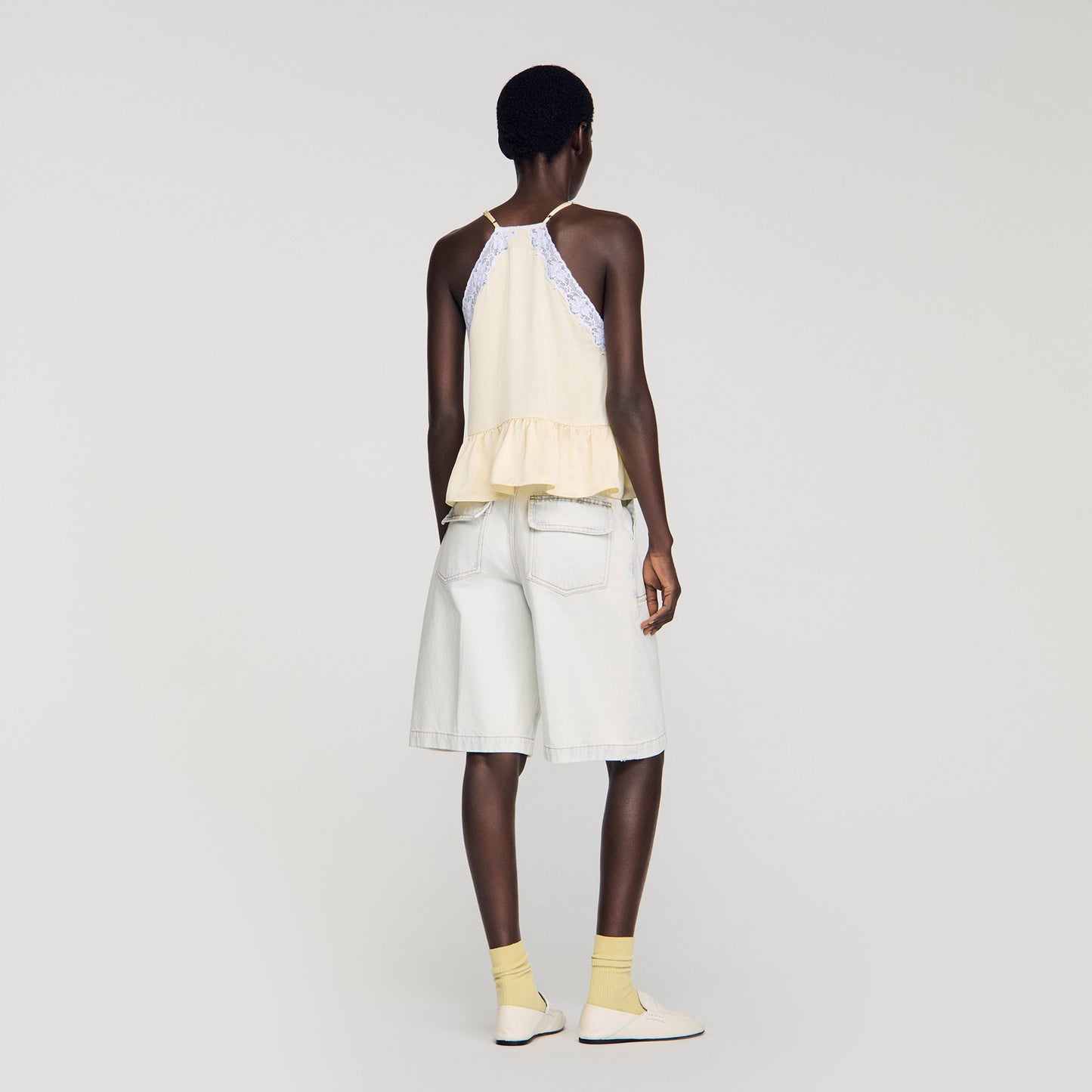 Jonquille Ruffled Top LIGHT YELLOW