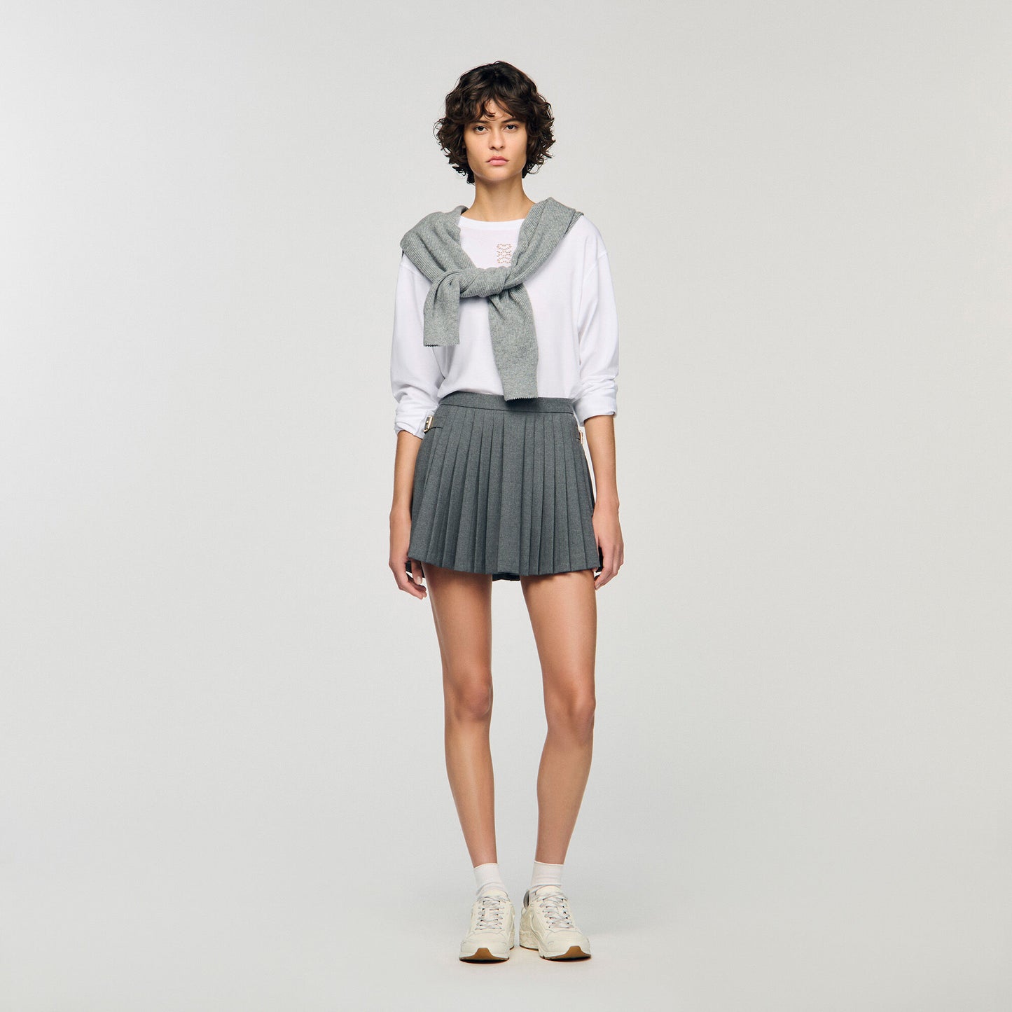 Ezrane T-Shirt With Embroidery White