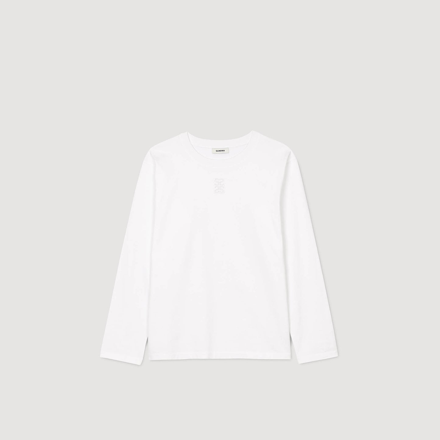 Ezrane T-Shirt With Embroidery White