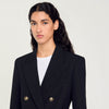 Double-Breasted Suit Jacket Black