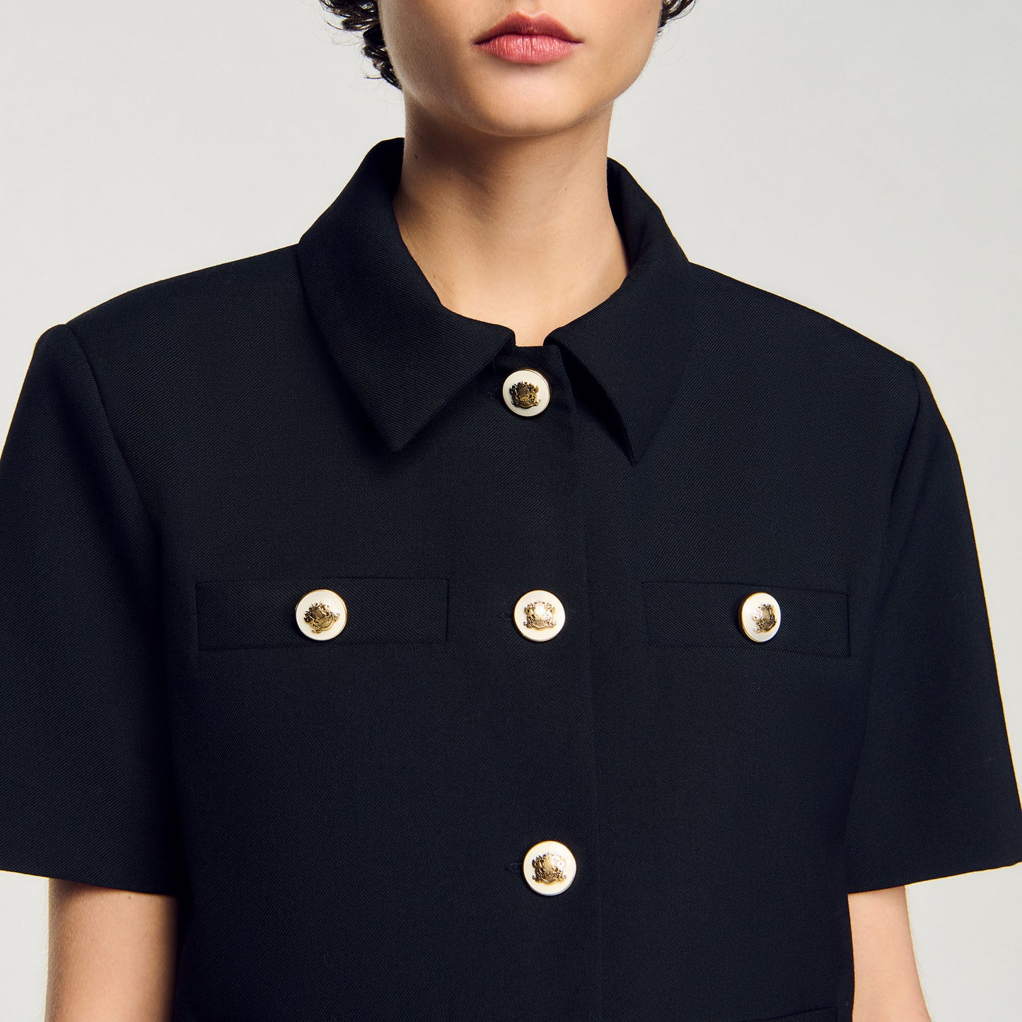 Short-Sleeved Jacket Black