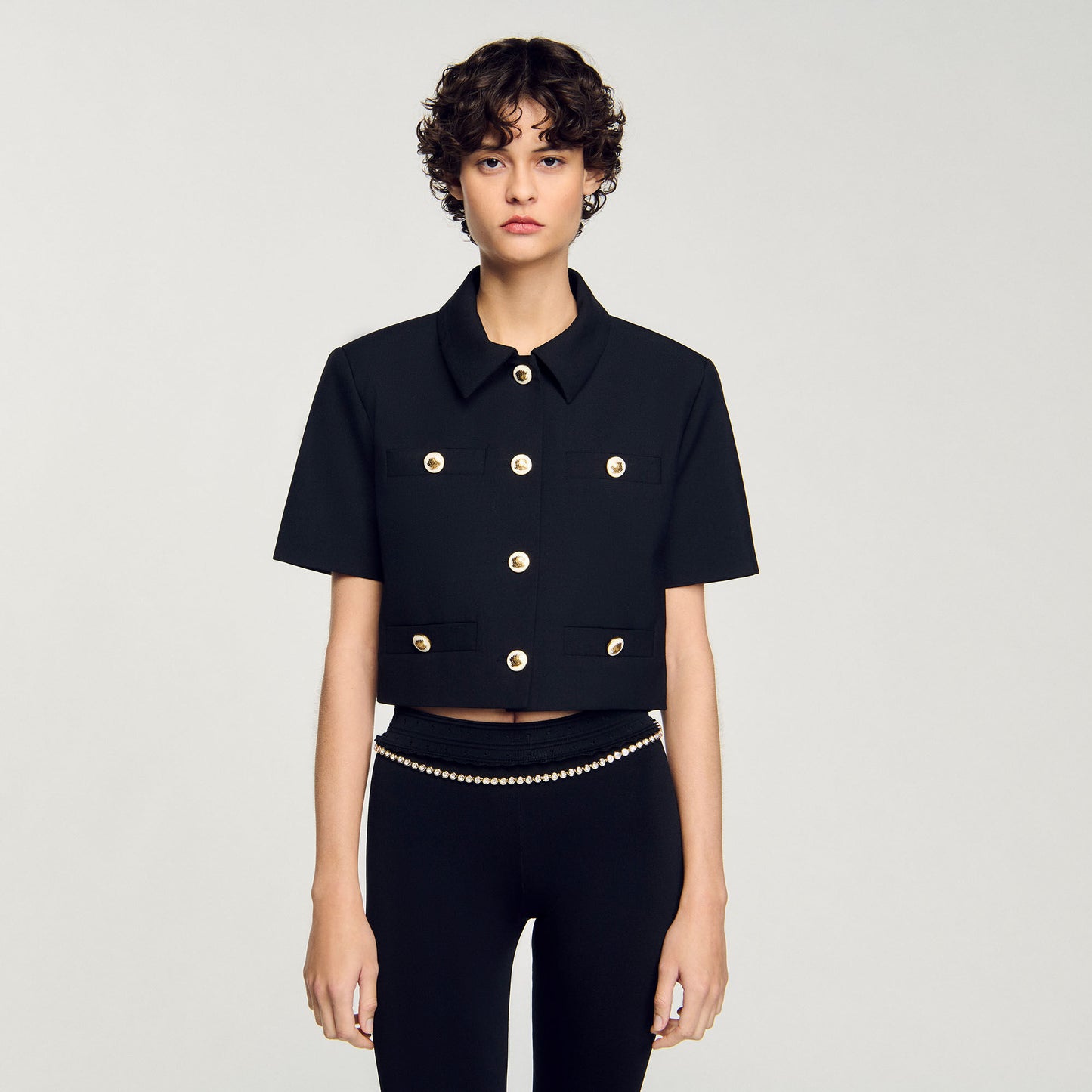 Short-Sleeved Jacket Black
