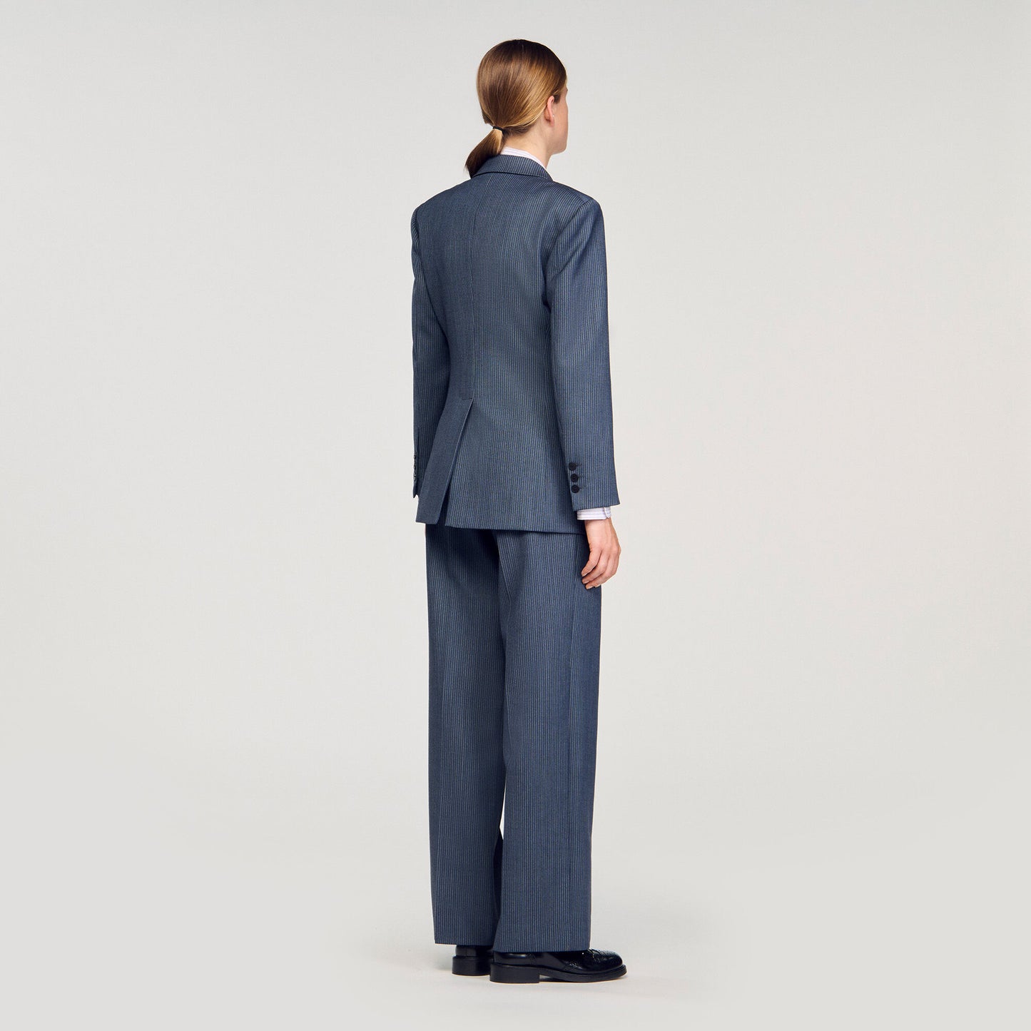 Naelle Striped Tailored Jacket Blue