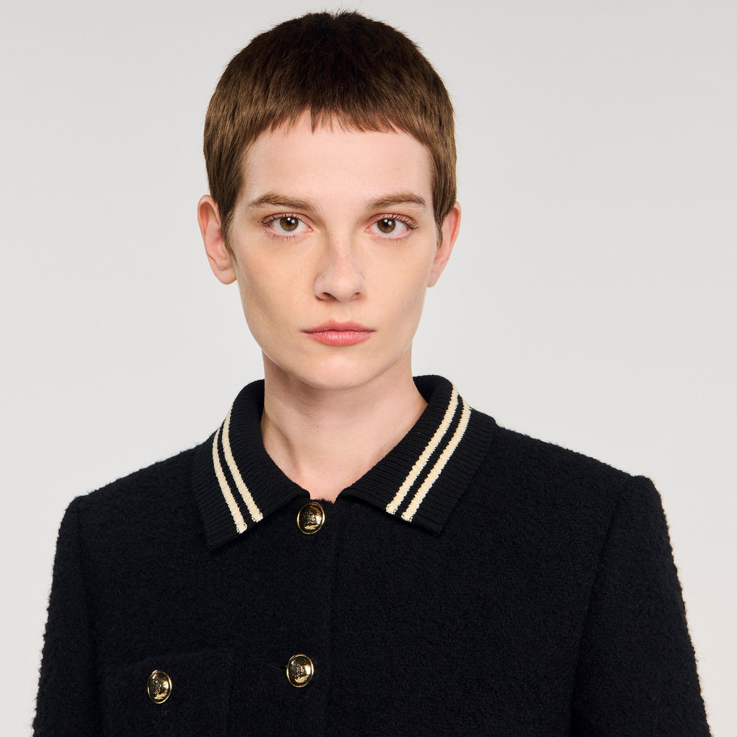 Come Tweed Jacket Black
