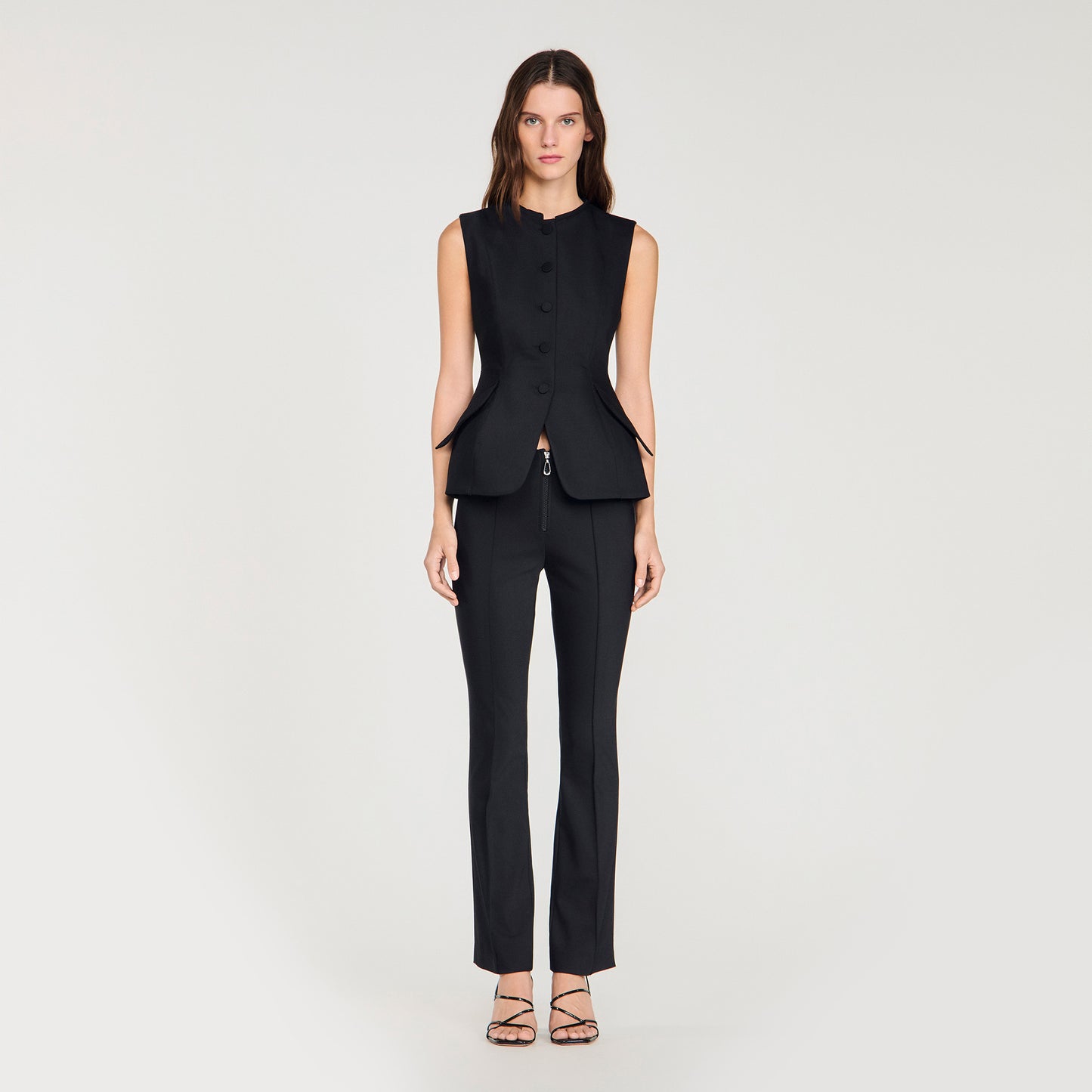 Monroe Peplum Jacket Black