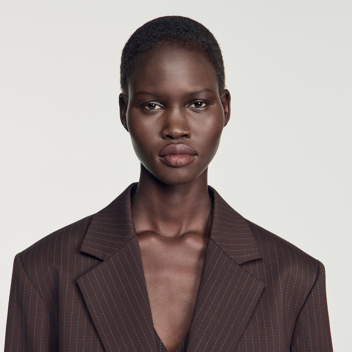 Amanda Striped suit jacket Marron / Bleu