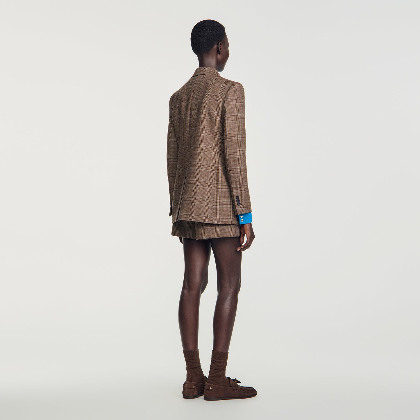 Finley Check wool jacket Taupe