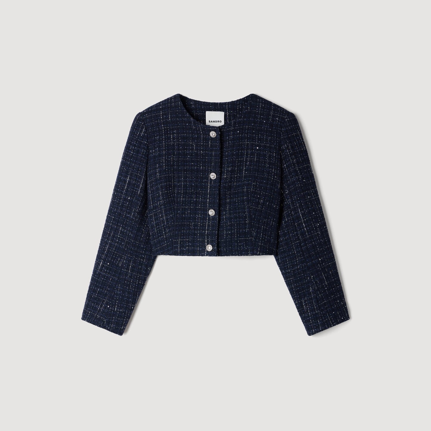 Ophelie Decorative tweed jacket Blue