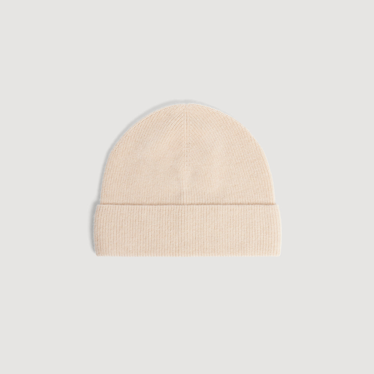 Beanie Cashmere Knitted cashmere beanie Beige