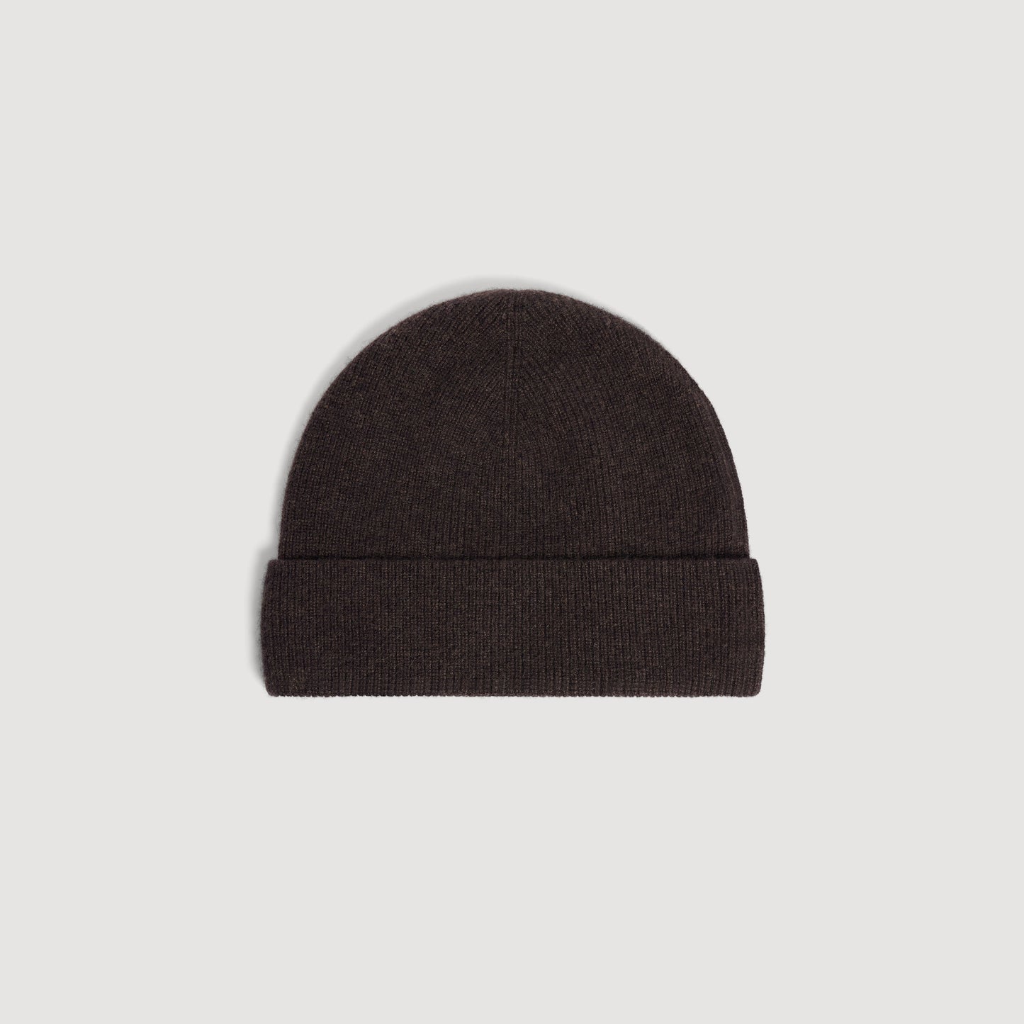 Beanie Cashmere Knitted cashmere beanie Chocolate