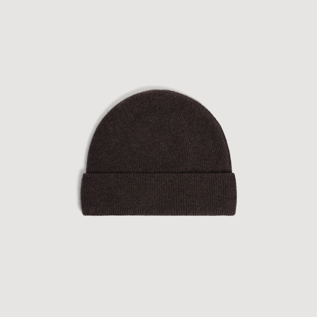 Beanie Cashmere Knitted cashmere beanie Chocolate