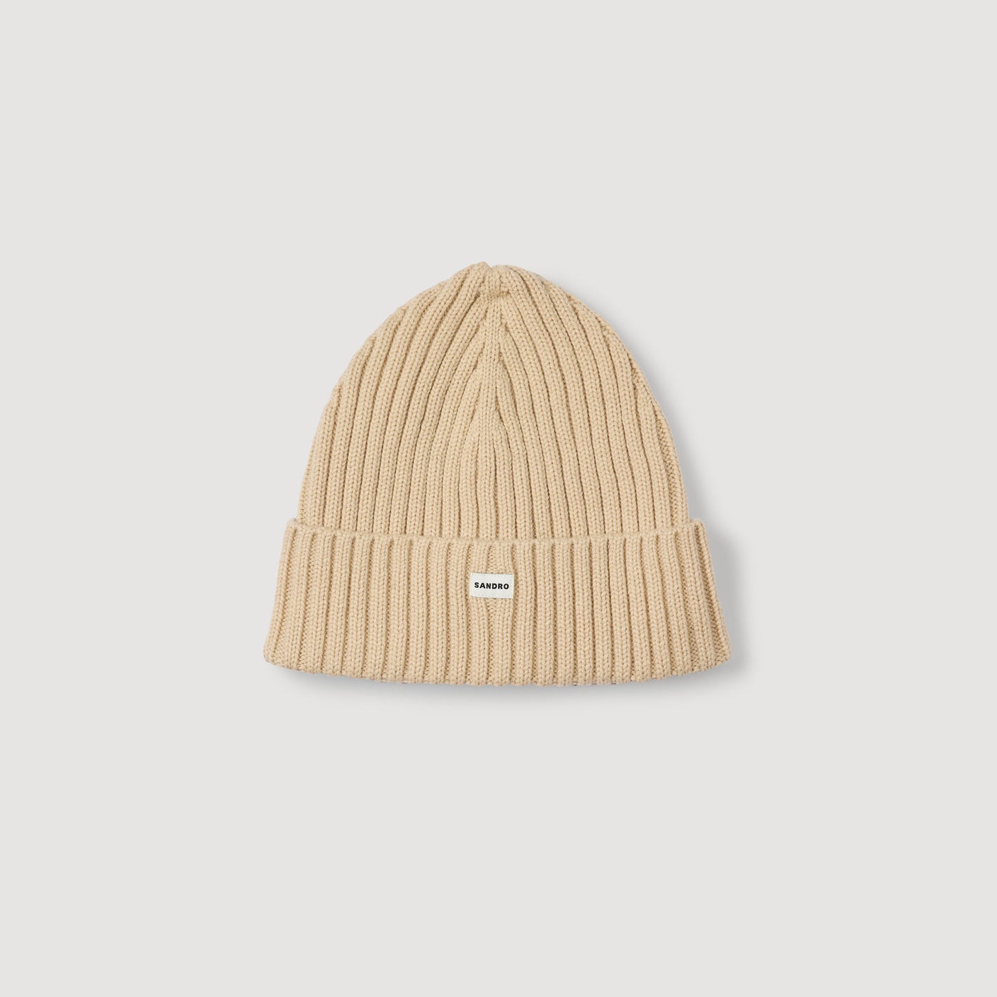 Ribbed Beanie Knit Hat Butter Cream