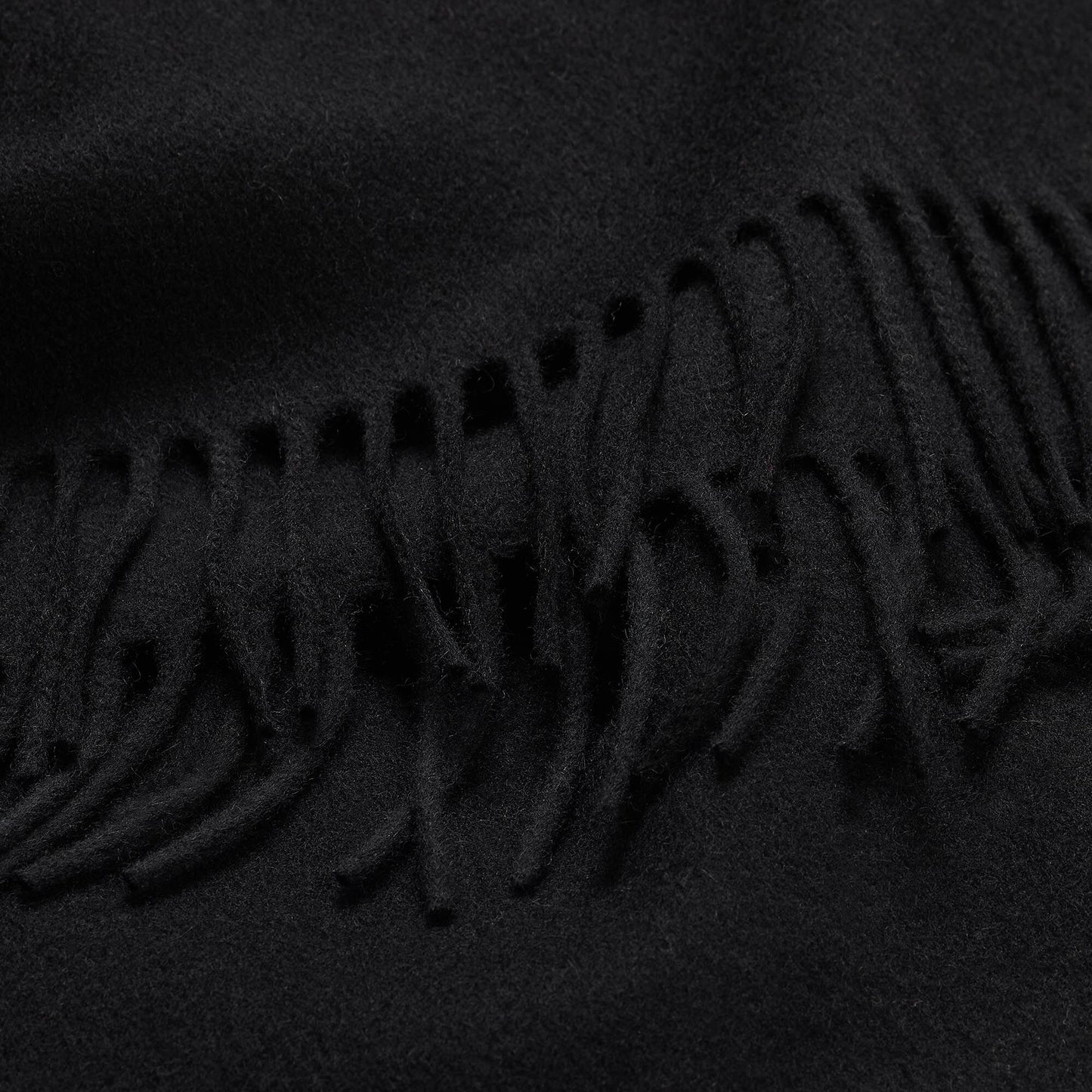 Wool And Cashmere Scarf Black