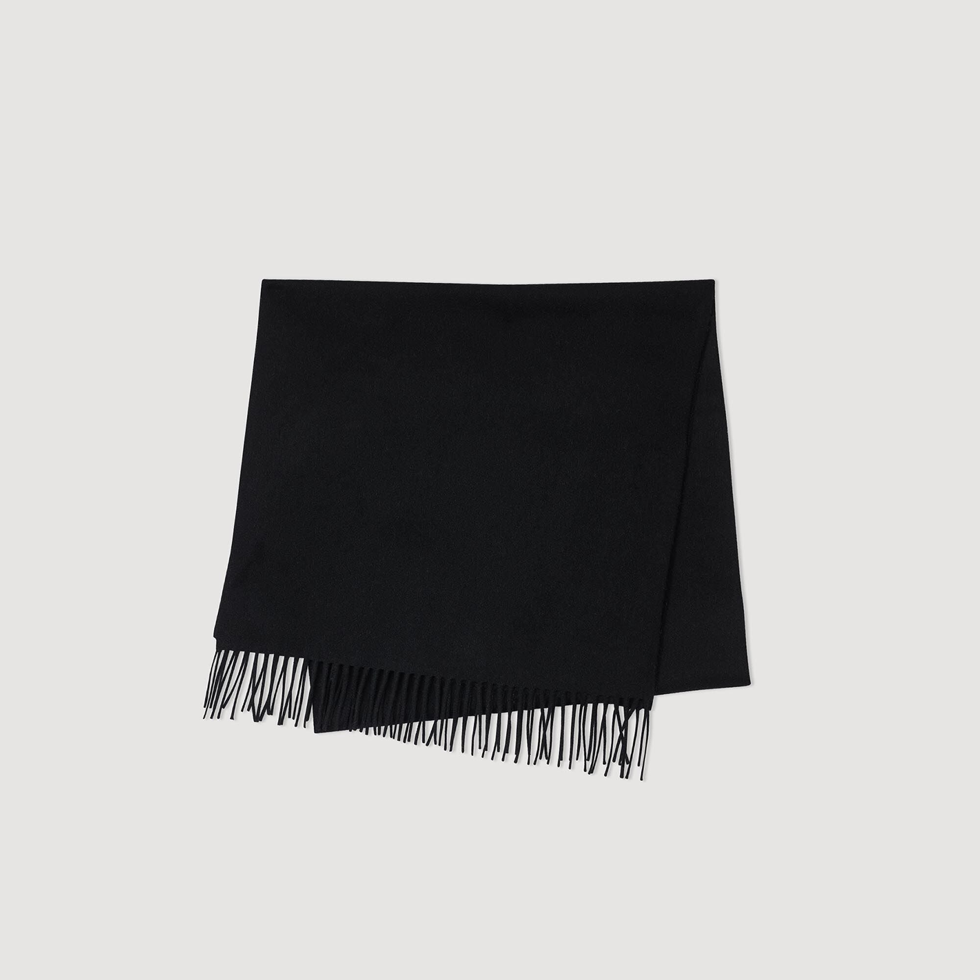 Wool And Cashmere Scarf Black