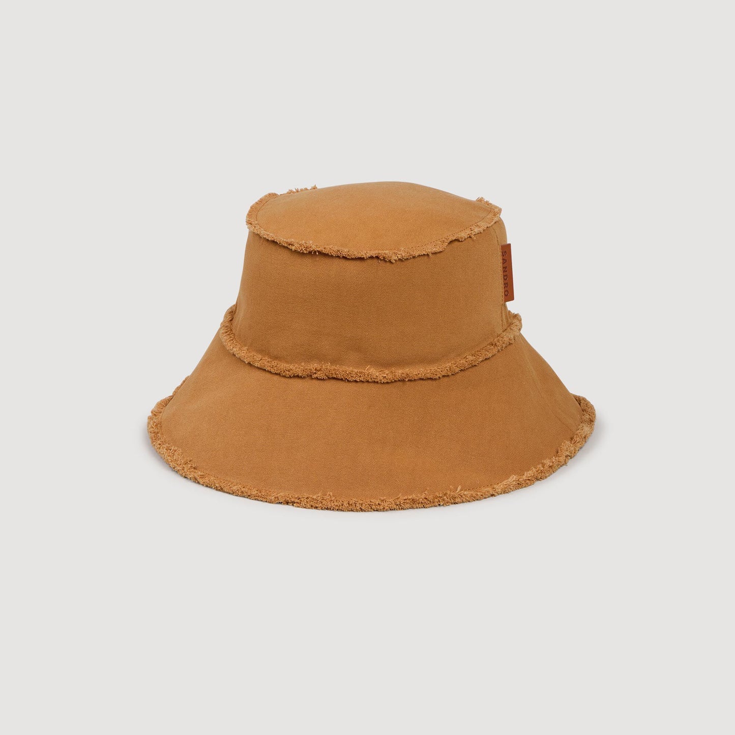 Bob Open Edge Cotton Bucket Hat Camel