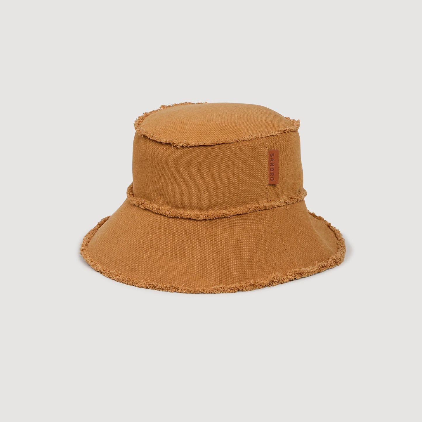 Bob Open Edge Cotton Bucket Hat Camel