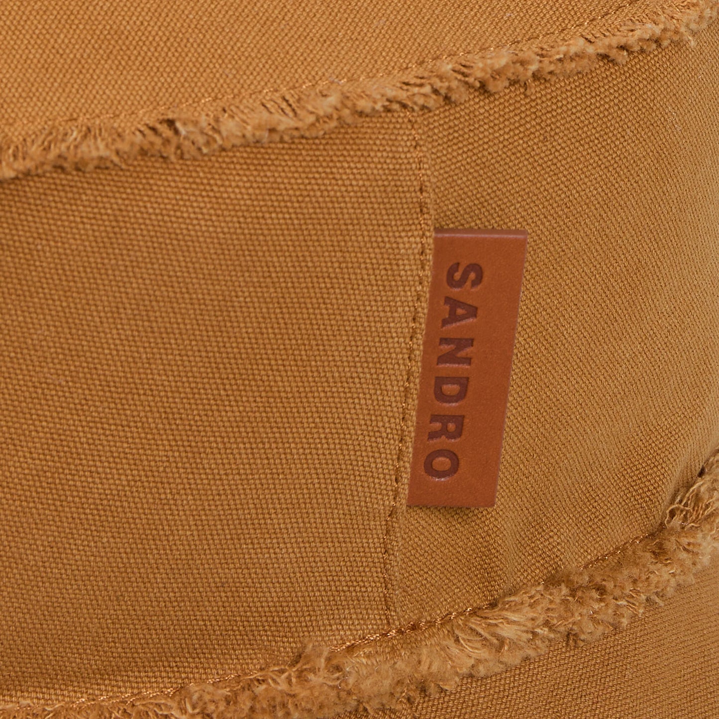 Bob Open Edge Cotton Bucket Hat Camel