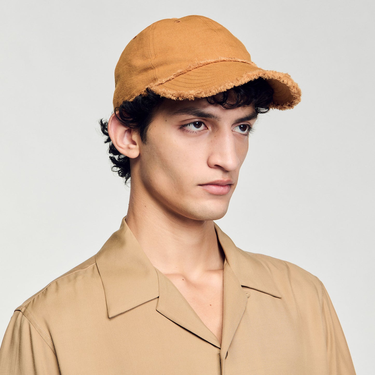 Cap Open Edge Cotton Cap Camel
