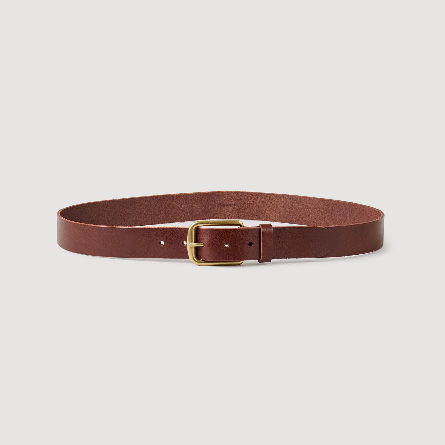Denim Belt Choc Leather Belt Chocolate