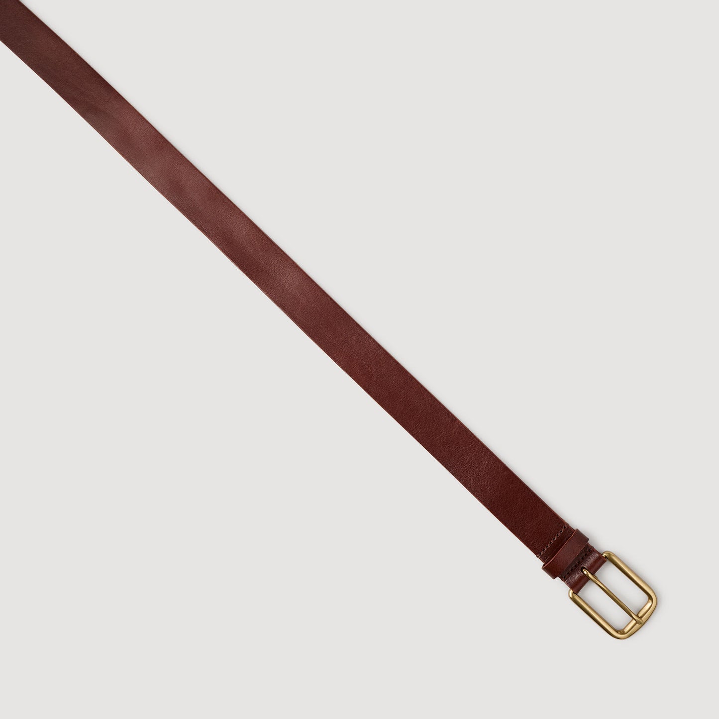 Denim Belt Choc Leather Belt Chocolate