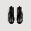 Monk Strap Glazed Leather Derbies Black