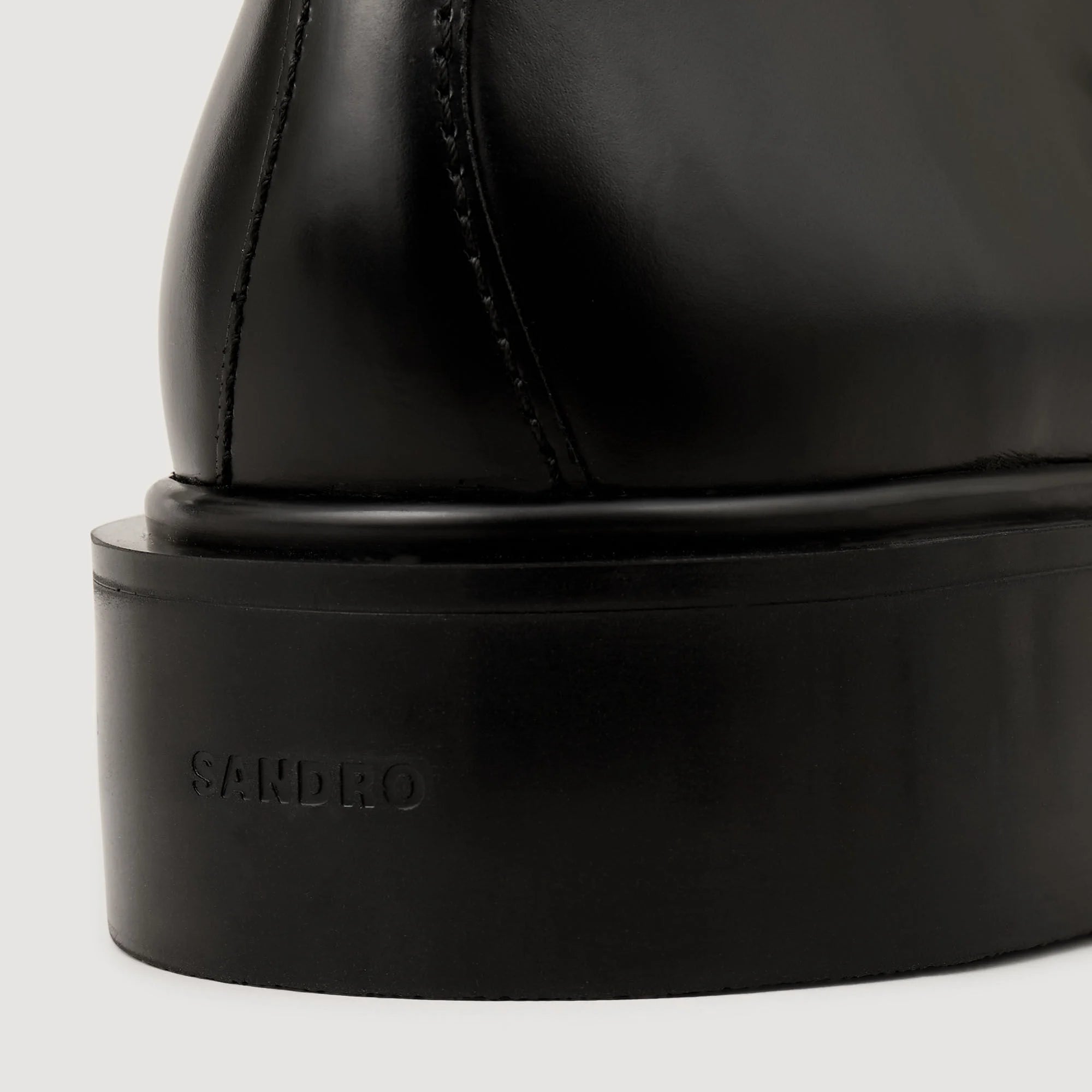 Monk Strap Glazed Leather Derbies Black