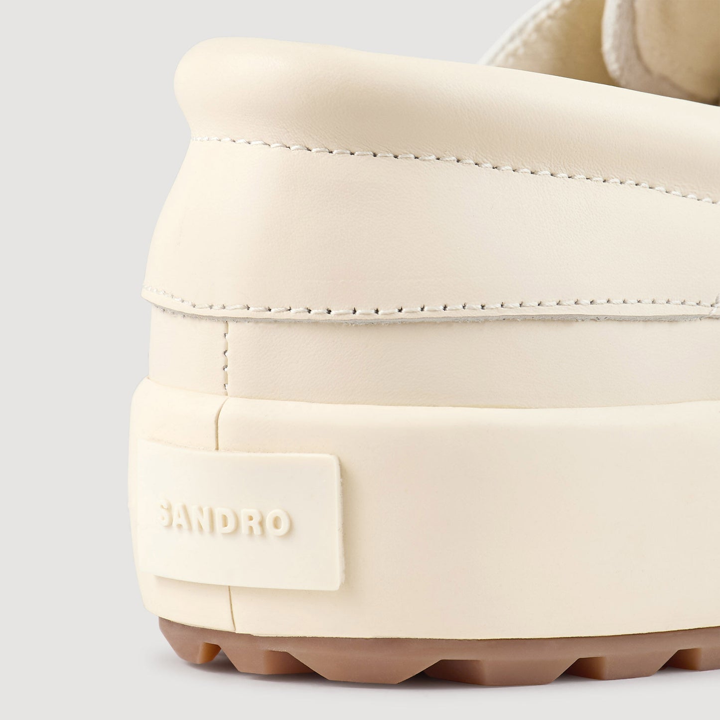 Vulca Dock Leather Boat Shoes Off-White