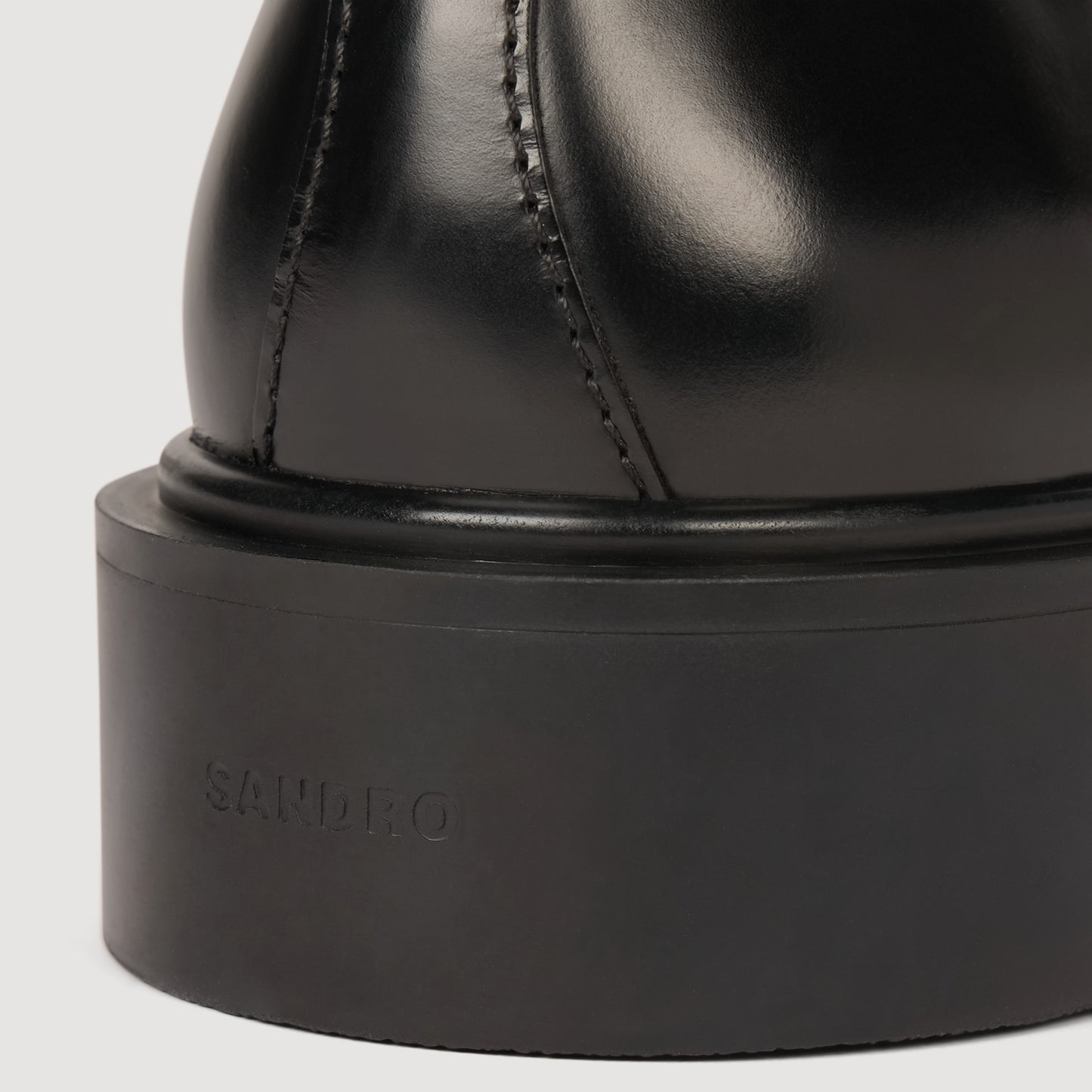 Chunky Derby Patent Leather Derbies Black