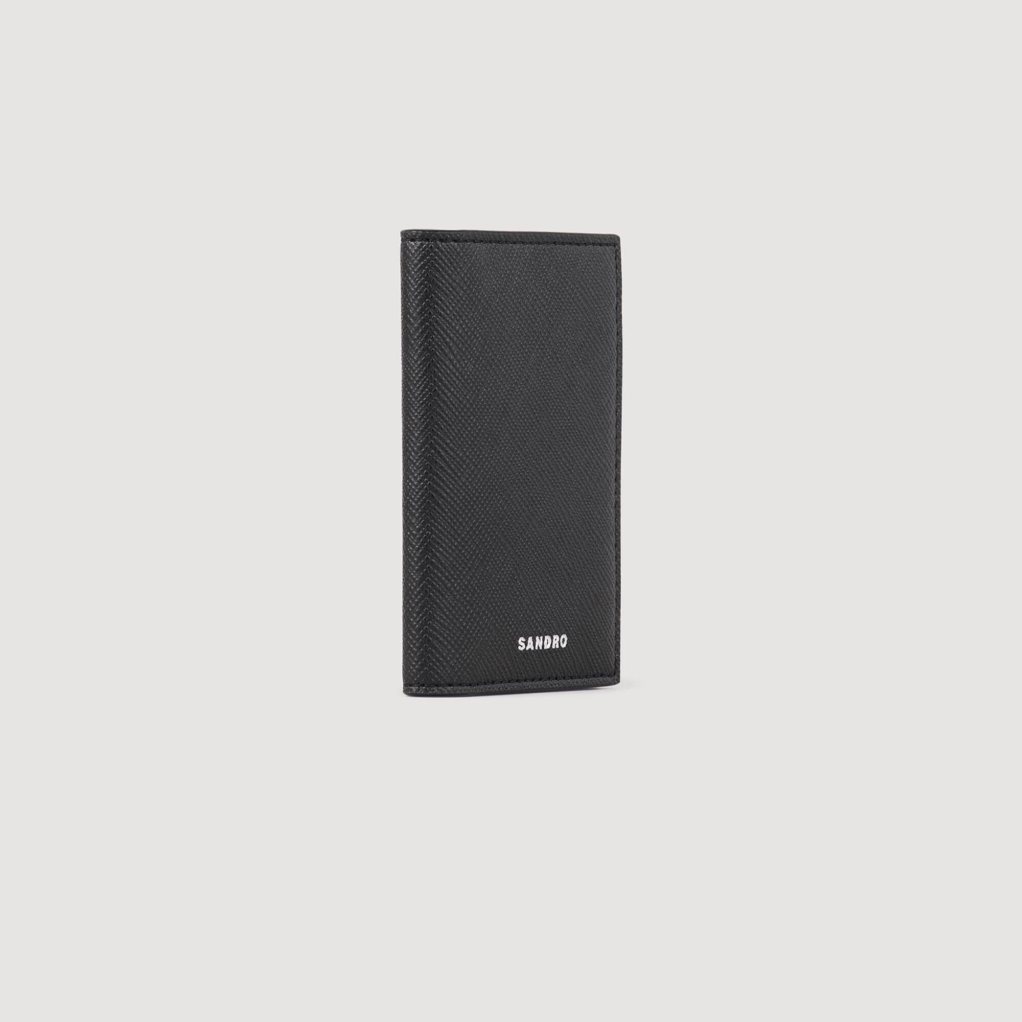 Leather wallet Black