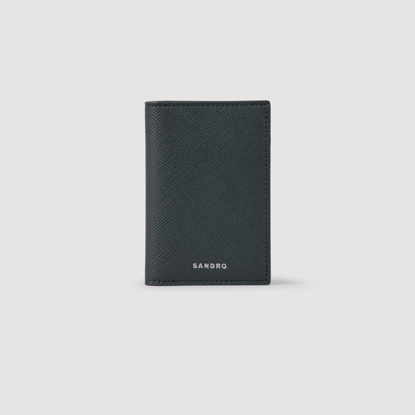 New Card Reconstituted Leather Leather Wallet Steel