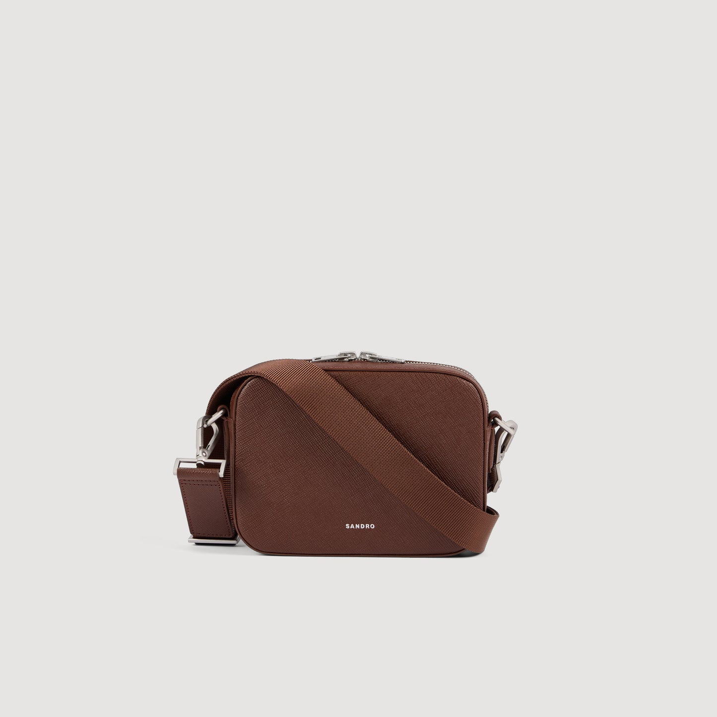 Small Reconstituted Leather Bag Cognac