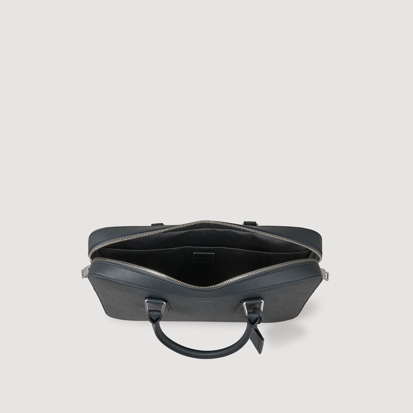 Downtown Large Update Reconstituted Leather Briefcase Steel