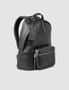 Coated Canvas Backpack Black