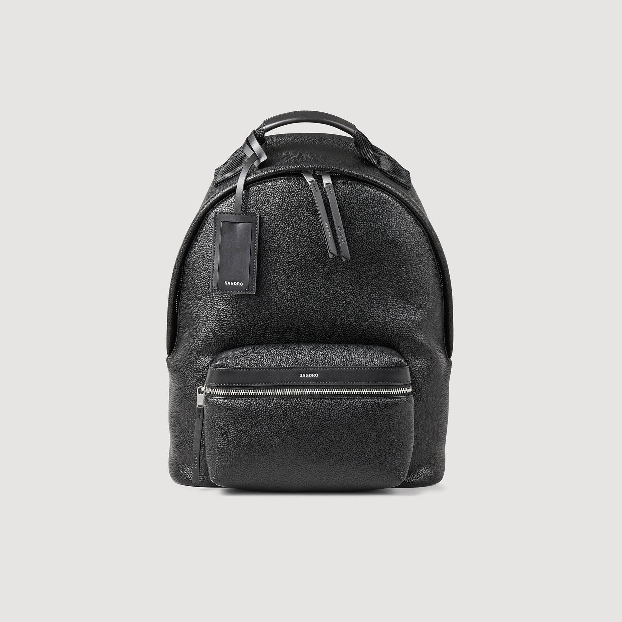 Coated Canvas Backpack Black