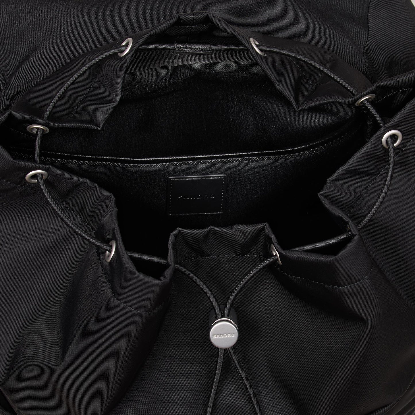 Backpack Nylon Neo Recycled leather backpack Black