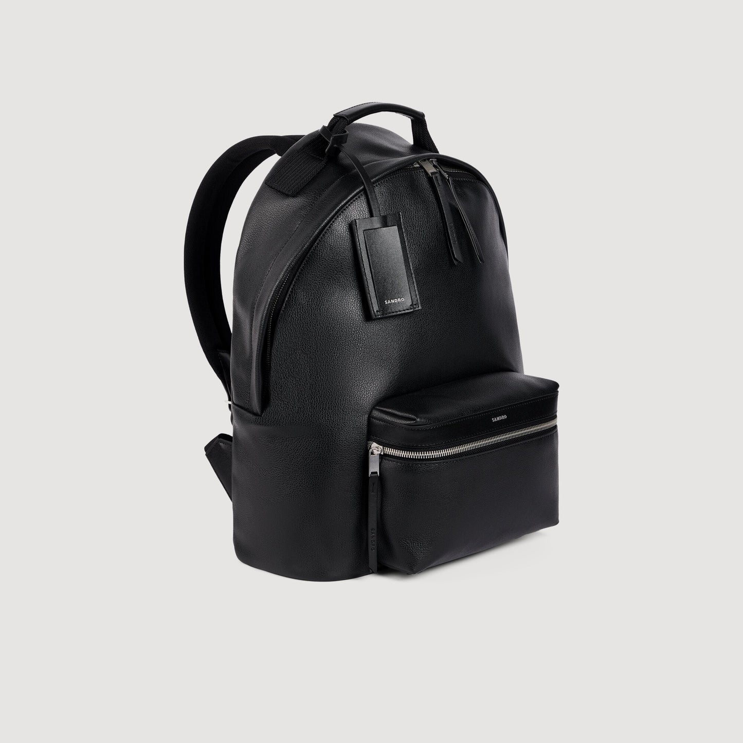 Backpack Regrain Reconstituted leather rucksack Black