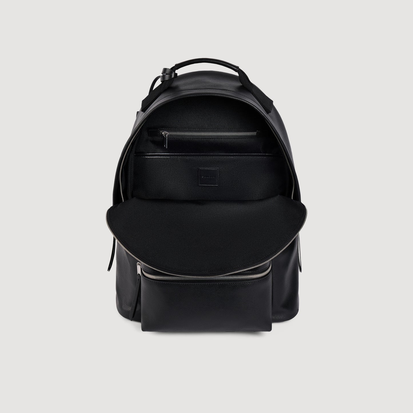 Backpack Regrain Reconstituted leather rucksack Black