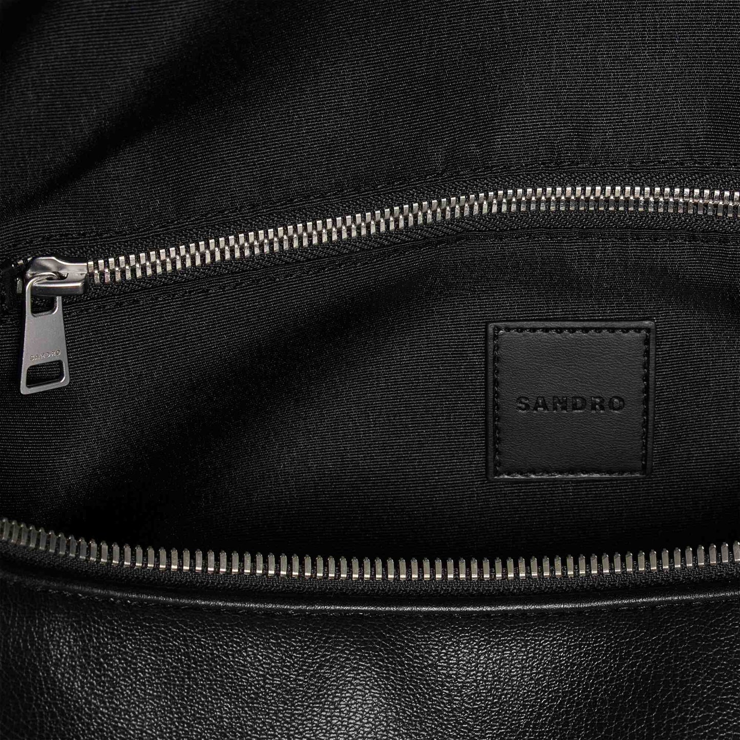 Weekender Regrain Grained leather weekend bag Black