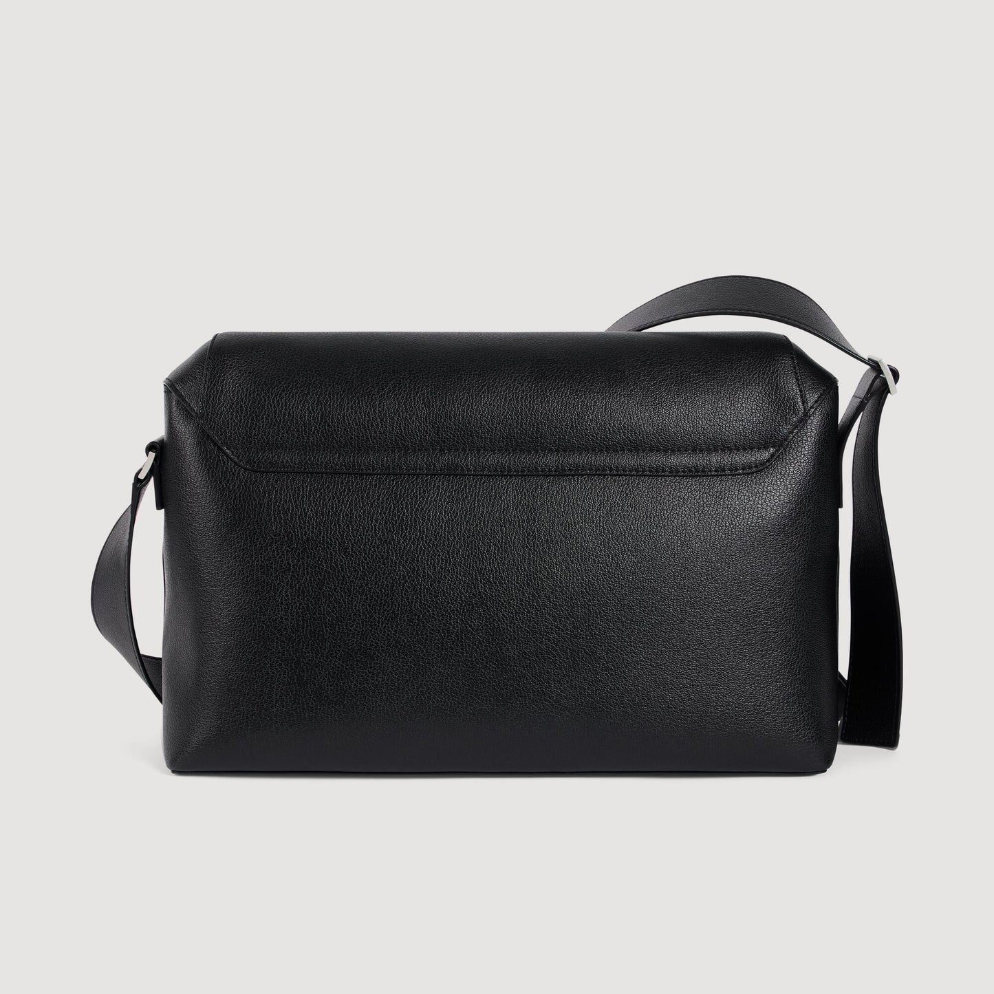 Satchel Small Small reconstituted leather bag Black