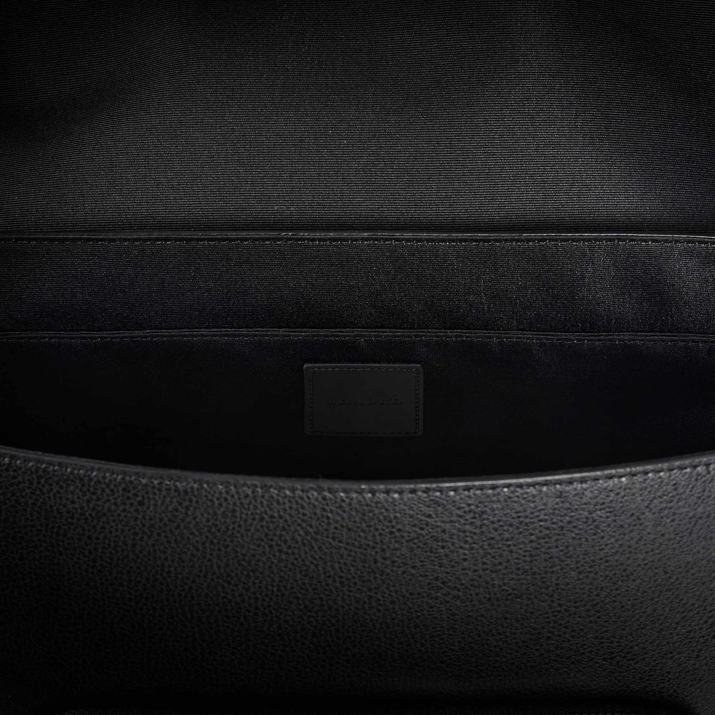 Satchel Small Small reconstituted leather bag Black