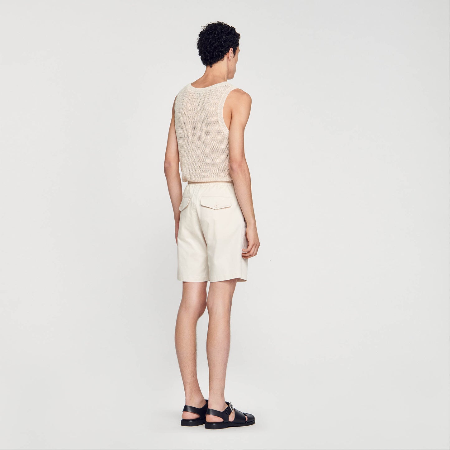 Cotton-Shorts Light Beige
