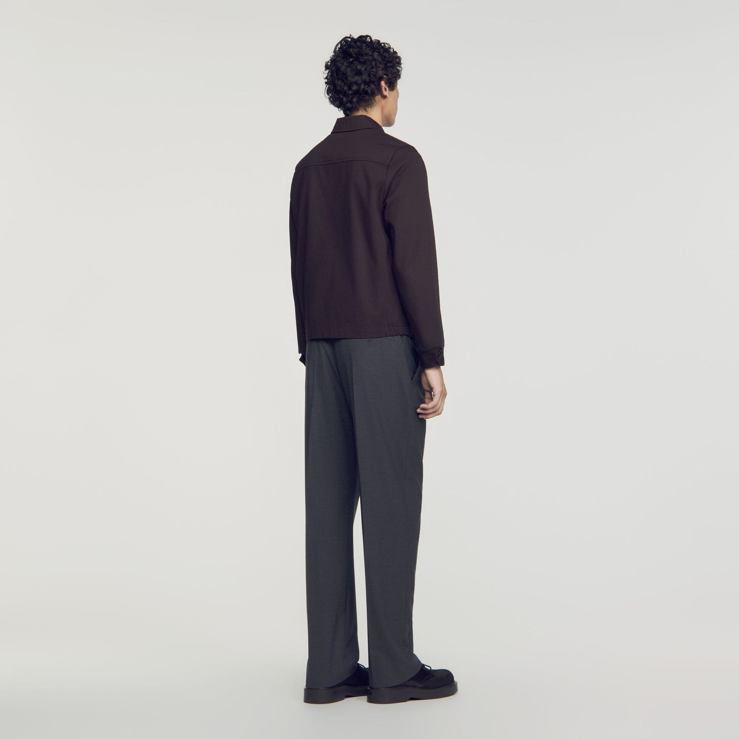 Cotton Jacket Worker Jacket Chocolate