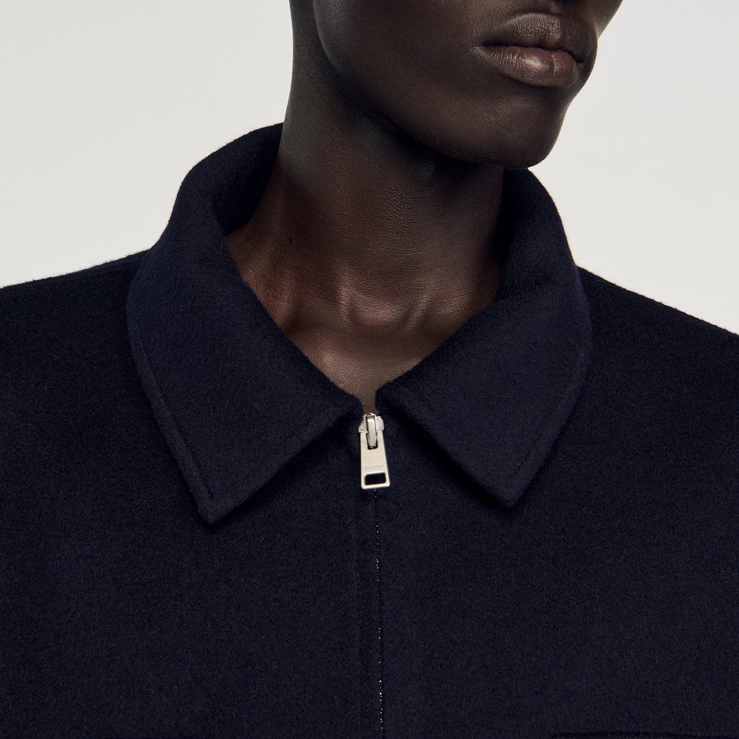 Betanew Zipped Overshirt Navy Blue