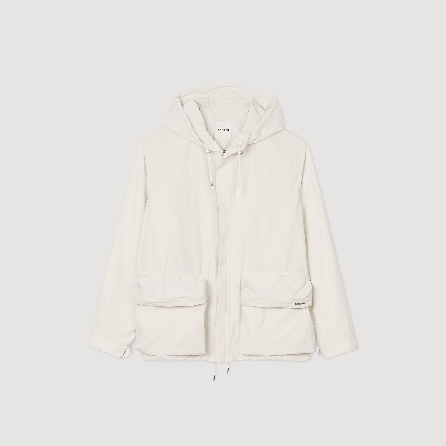 Hooded Windbreaker Ivory