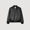 Plain Leather Jacket Black